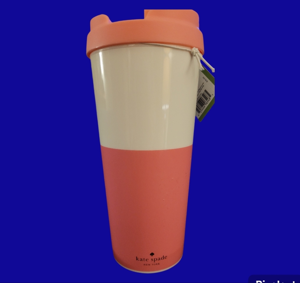 Kate Spade Pink and Cream Hydration Thermos - Picture 2 of 5